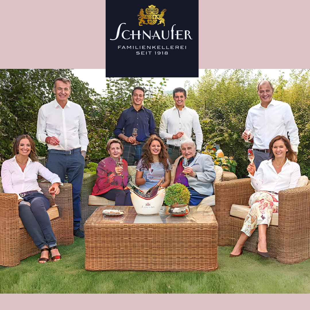 Schnaufer Pinot Rosé Brut – Premium Jahrgang Rosé Sekt aus 100 % Pinot Noir – Feinperlig, Fruchtig & Trocken