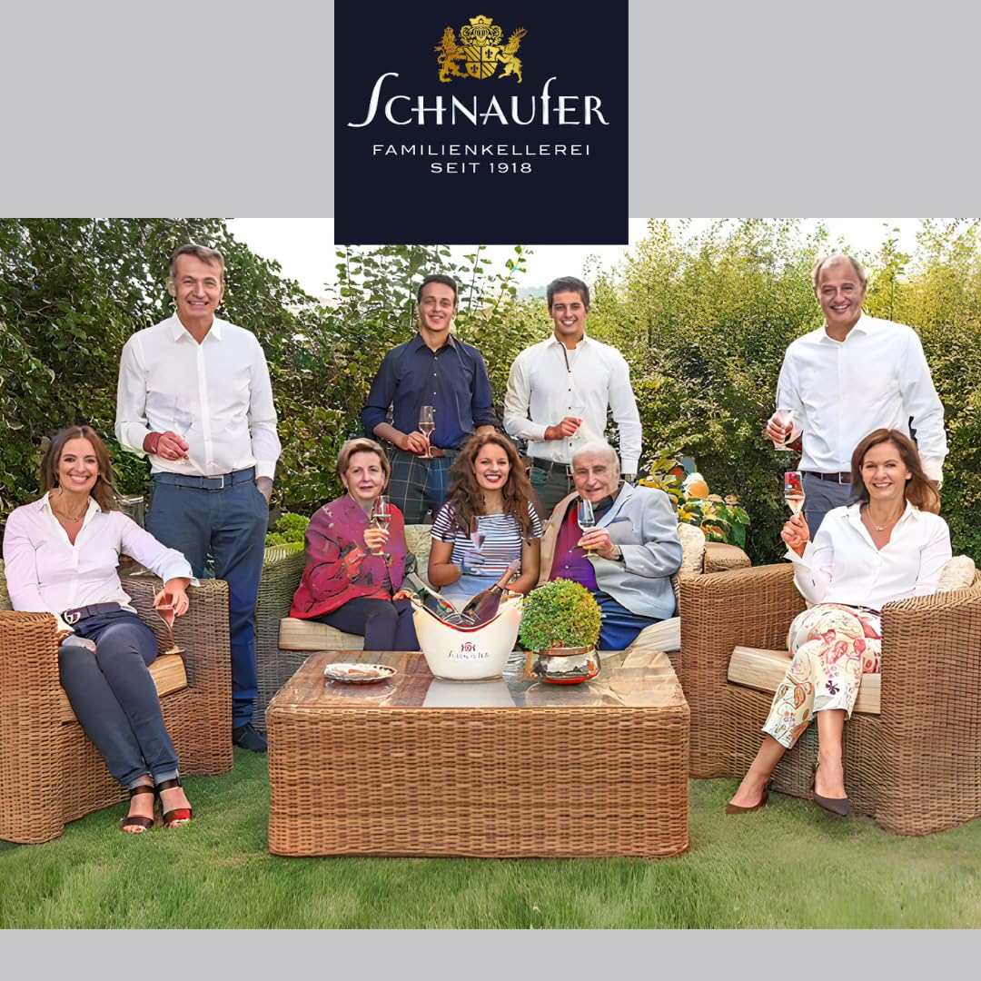 Schnaufer Platin Sekt Extra Trocken – Exklusiver Jahrgangs-Cuvée, aus Riesling & Chardonnay