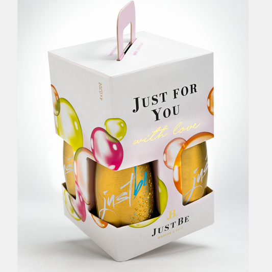 JUSTBE Secco 🆓 alcohol-free - gift set of 4s in white 