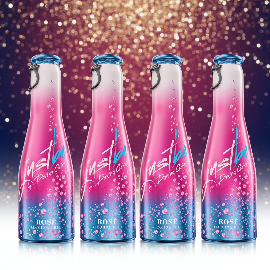 JustBe Rosé Davina Geiss 🆓 alkoholfrei - Geschenkbox in weiß