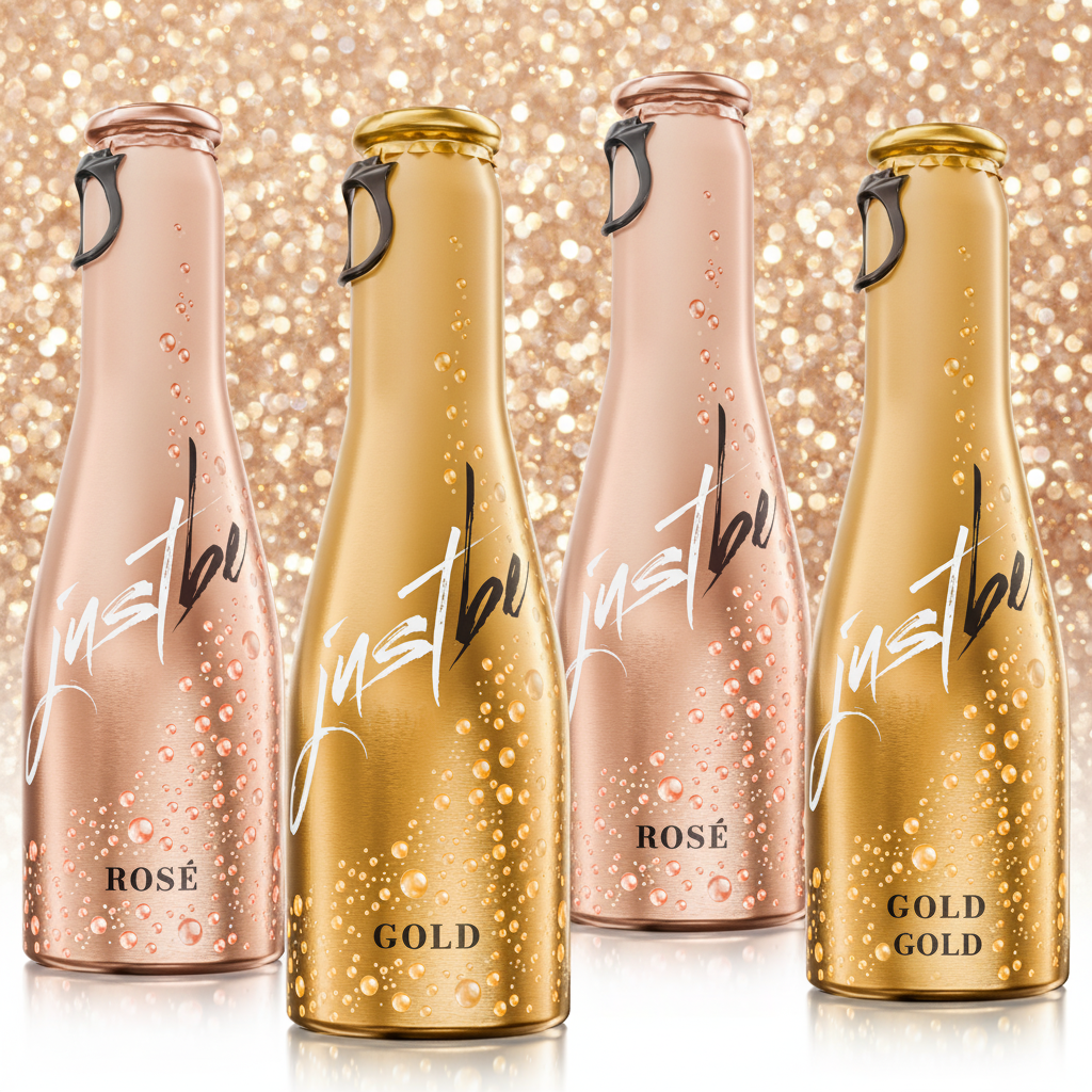 JustBe Gold & Rosé Mix- Geschenkbox in schwarz