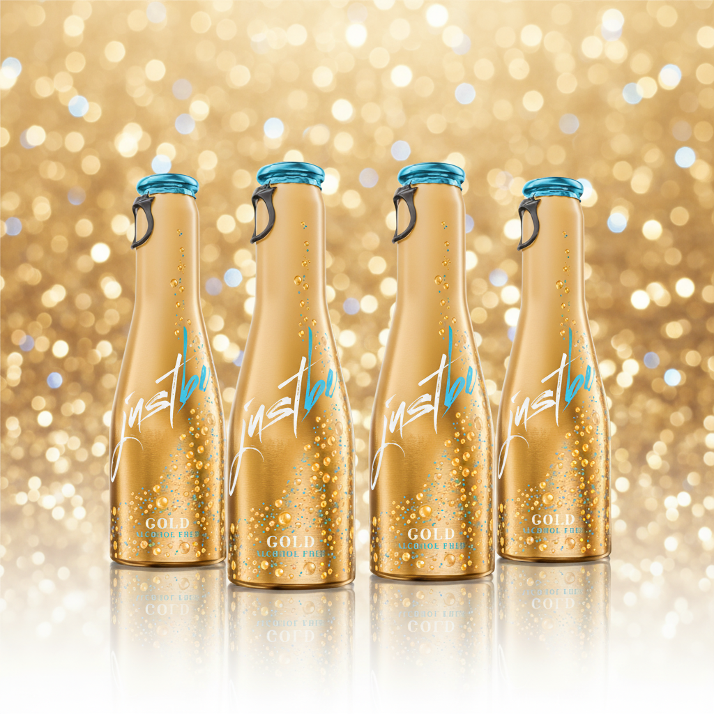 JustBe Gold 🆓 alkoholfrei-Geschenkbox in weiß